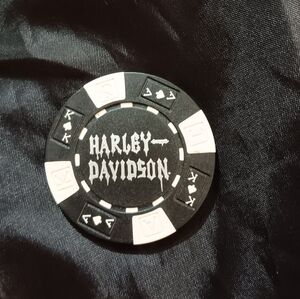 Poker Chip - Black and White